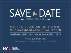 New York Foundation for Eldercare 2017 Awards Recognition Dinner